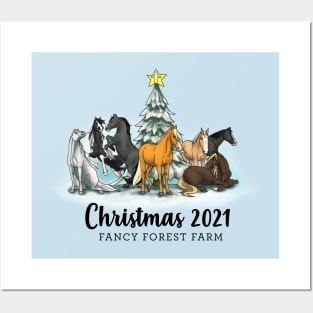 Fancy Forest Farm • Christmas 2021 • Black Text Posters and Art